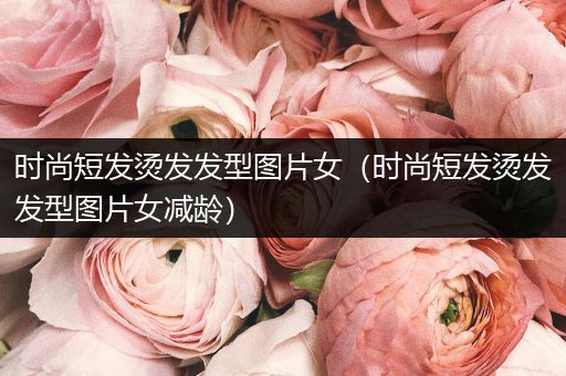 时尚短发烫发发型图片女（时尚短发烫发发型图片女减龄）